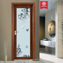 Современный новый стиль алюминий дверь ванной стеклянная дверь цена